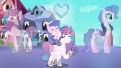 Size: 4358x2460 | Tagged: safe, artist:starlingsentry27, imported from derpibooru, princess flurry heart, queen haven, alicorn, pegasus, pony, spoiler:g5, biting, ear bite, female, g5, older, older flurry heart, siblings, sisters