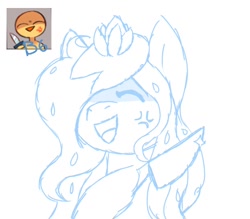 Size: 1600x1400 | Tagged: safe, artist:orcabunnies, imported from derpibooru, part of a set, oc, oc only, pony, bust, knife, portrait, sketch, solo