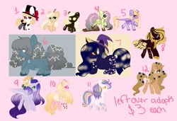 Size: 1461x1000 | Tagged: safe, artist:orcabunnies, imported from derpibooru, oc, oc only, alicorn, earth pony, pegasus, pony, unicorn, adoptable