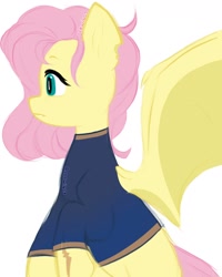 Size: 1440x1800 | Tagged: safe, artist:_allywings, imported from derpibooru, fluttershy, pegasus, pony, fallout equestria, clothes