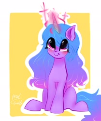 Size: 1714x2048 | Tagged: safe, artist:petaltwinkle, imported from derpibooru, izzy moonbow, pony, unicorn, g5, magic, solo