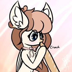 Size: 1260x1260 | Tagged: safe, artist:neonshy02, imported from derpibooru, oc, oc:strawberry milk, pegasus, pony, baguette, bread, eating, food, herbivore