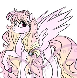 Size: 911x920 | Tagged: safe, artist:petaltwinkle, imported from derpibooru, oc, oc only, oc:petal twinkle, pegasus, pony, simple background, solo