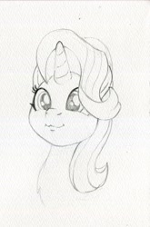 Size: 2670x4055 | Tagged: safe, artist:invalid-david, imported from derpibooru, starlight glimmer, pony, unicorn, monochrome, pencil drawing, sketch, solo, traditional art