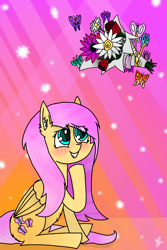 Size: 2000x3000 | Tagged: safe, artist:neonshy02, imported from derpibooru, fluttershy, pegasus, pony, flower, solo