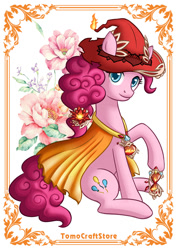 Size: 709x1000 | Tagged: safe, artist:facja, imported from derpibooru, pinkie pie, earth pony, pony, genshin impact, looking at you