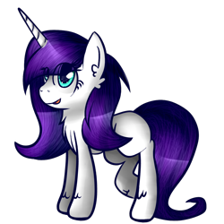 Size: 1000x1000 | Tagged: safe, artist:angellightyt, imported from derpibooru, oc, oc only, pony, unicorn, chest fluff, eye clipping through hair, eyelashes, female, horn, mare, simple background, solo, transparent background, unicorn oc