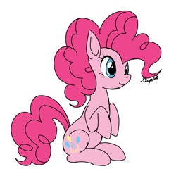 Size: 1200x1200 | Tagged: safe, artist:riapu_san368, imported from derpibooru, pinkie pie, earth pony, pony, female, mare, solo
