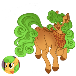 Size: 894x894 | Tagged: safe, artist:kazmuun, imported from derpibooru, perfect pie, earth pony, pony, apple family member, female, mare, simple background, solo, transparent background