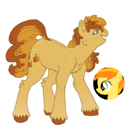 Size: 894x894 | Tagged: safe, artist:kazmuun, imported from derpibooru, peachy pie, earth pony, pony, female, filly, foal, simple background, solo, transparent background