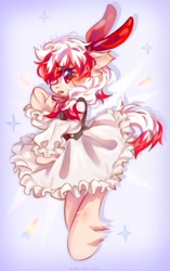 Size: 678x1080 | Tagged: safe, artist:vanilla-chan, imported from derpibooru, oc, pony, clothes, commission, dress