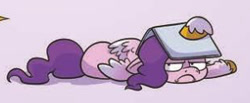 Size: 301x124 | Tagged: safe, idw, imported from derpibooru, pipp petals, pegasus, pony, spoiler:comic, spoiler:g5, spoiler:g5comic, computer, cropped, female, frown, g5, laptop computer, mare, pipp petals is not amused, unamused, unshorn fetlocks
