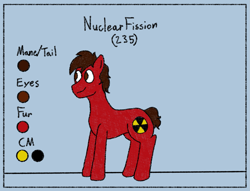 Size: 1605x1225 | Tagged: safe, artist:nukepony360, imported from derpibooru, oc, oc only, oc:nuclear fission, pony, full body, male, reference sheet, simple background, solo, stallion