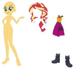 Size: 639x583 | Tagged: safe, artist:lordsfrederick778, artist:selenaede, imported from derpibooru, sunset shimmer, human, equestria girls, equestria girls series, forgotten friendship, base used