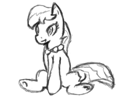 Size: 924x800 | Tagged: safe, artist:phillnana, imported from derpibooru, octavia melody, earth pony, pony, sitting, sketch, solo