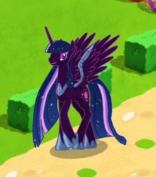 Size: 372x420 | Tagged: safe, imported from derpibooru, screencap, twilight sparkle, alicorn, pony, gameloft, my little pony: magic princess, nightmare twilight, nightmarified