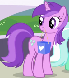 Size: 364x410 | Tagged: safe, imported from derpibooru, screencap, amethyst star, lyra heartstrings, sparkler, pony, unicorn, friendship is magic, background character, background pony, cropped, female, horn, mare, mouth hold, solo focus