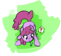 Size: 1024x925 | Tagged: safe, artist:phillnana, imported from derpibooru, berry punch, berryshine, earth pony, pony, female, flower, grass, mare, simple background, sketch, solo, transparent background