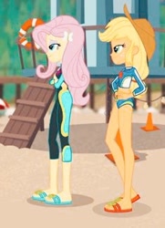 Size: 235x324 | Tagged: safe, imported from derpibooru, screencap, applejack, fluttershy, human, equestria girls, equestria girls series, forgotten friendship