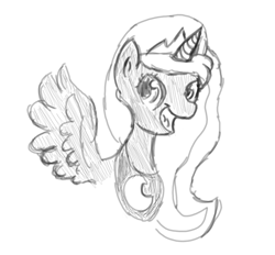 Size: 980x911 | Tagged: safe, artist:phillnana, imported from derpibooru, princess luna, alicorn, pony, female, mare, sketch, solo, spread wings, wings
