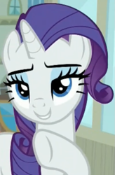 Size: 531x808 | Tagged: safe, imported from derpibooru, screencap, rarity, pony, unicorn, fake it 'til you make it, season 8, spoiler:s08, cropped, female, lidded eyes, mare, raised hoof, solo, varying degrees of want