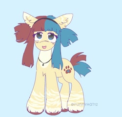 Size: 1550x1485 | Tagged: safe, artist:funnyhat12, imported from derpibooru, oc, oc only, earth pony, pony, adoptable, hair holder, jewelry, necklace