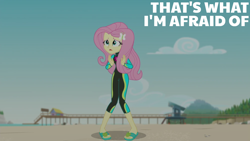 Size: 1920x1080 | Tagged: safe, edit, edited screencap, editor:quoterific, imported from derpibooru, screencap, fluttershy, human, equestria girls, equestria girls series, forgotten friendship, clothes, solo, swimsuit