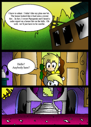 Size: 569x796 | Tagged: safe, artist:neoncabaret, imported from derpibooru, derpy hooves, oc, oc:mel, human, pegasus, pony, comic:derpy's wish, comic