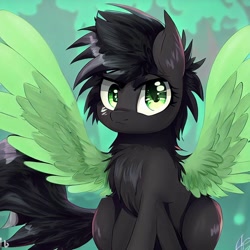 Size: 1024x1024 | Tagged: safe, imported from derpibooru, oc, oc:pizzasplit, pegasus, ai content, ai generated, male