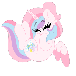 Size: 3000x3000 | Tagged: safe, artist:ladylullabystar, imported from derpibooru, oc, oc:lullaby star, alicorn, pony, colored wings, eyes closed, female, mare, simple background, solo, transparent background, two toned wings, wings