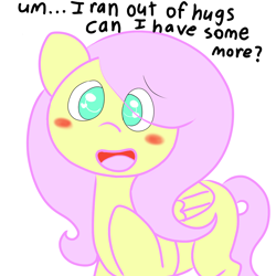 Size: 1080x1080 | Tagged: safe, artist:fluttersdoodles, imported from derpibooru, fluttershy, pegasus, blushing, bronybait, dialogue, eye clipping through hair, heart, heart eyes, open mouth, pencil drawing, talking to viewer, traditional art, wingding eyes