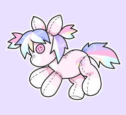 Size: 1405x1280 | Tagged: safe, artist:funnyhat12, imported from derpibooru, oc, oc only, earth pony, pony, plushie, pony plushie, simple background, solo