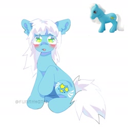 Size: 1787x1771 | Tagged: safe, artist:funnyhat12, imported from derpibooru, starbeam, earth pony, pony, g3, simple background, solo, white background