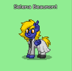 Size: 830x819 | Tagged: safe, imported from derpibooru, oc, oc only, oc:selena beaumont, deer, deer pony, original species, peryton, clothes, deer oc, necktie, non-pony oc, skirt