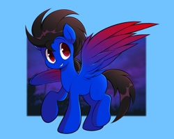 Size: 1868x1494 | Tagged: safe, artist:tamabel, imported from derpibooru, oc, oc only, pegasus, pony, gradient background, solo