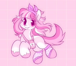 Size: 1289x1120 | Tagged: safe, artist:tamabel, imported from derpibooru, oc, oc only, earth pony, pony, adoptable, bandage, clothes, simple background, socks, solo