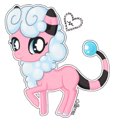 Size: 824x882 | Tagged: safe, artist:ne-chi, imported from derpibooru, flaffy, pony, eyes closed, pokémon, ponified, simple background, transparent background