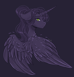 Size: 3928x4100 | Tagged: safe, artist:inyah, imported from derpibooru, oc, oc only, alicorn, alicorn oc, doodle, horn, wings