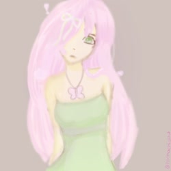 Size: 1280x1280 | Tagged: safe, artist:richardmyrah, imported from derpibooru, fluttershy, human, equestria girls, humanized