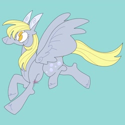 Size: 3700x3700 | Tagged: safe, artist:fizzlefer, imported from derpibooru, derpy hooves, pegasus, pony, simple background, solo