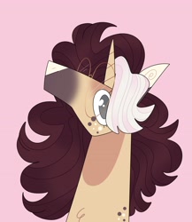 Size: 3167x3643 | Tagged: safe, artist:fizzlefer, imported from derpibooru, oc, oc only, pony, unicorn, bust, simple background, solo