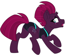 Size: 7407x6263 | Tagged: safe, alternate version, artist:ejlightning007arts, imported from derpibooru, fizzlepop berrytwist, tempest shadow, pony, unicorn, my little pony: the movie, absurd resolution, bikini, broken horn, butt, clothes, eye scar, eyebrows, facial scar, female, frown, horn, looking back, mare, open mouth, plot, presenting, raised tail, scar, sexy, showing off, solo, stupid sexy tempest shadow, swimsuit, tail, tempass, two-piece swimsuit