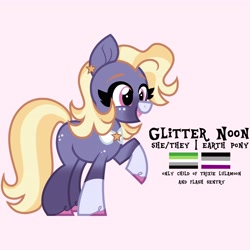 Size: 4096x4096 | Tagged: safe, artist:fizzlefer, imported from derpibooru, oc, oc only, oc:glitter noon, earth pony, pony, simple background, solo