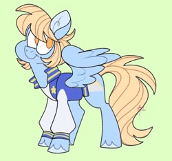 Size: 3558x3325 | Tagged: safe, artist:fizzlefer, imported from derpibooru, oc, oc only, pegasus, pony, clothes, jacket, simple background, solo, varsity jacket