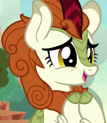 Size: 938x1080 | Tagged: safe, imported from derpibooru, screencap, autumn blaze, kirin, pony, season 8, sounds of silence, spoiler:s08, awwtumn blaze, cloven hooves, cropped, cute, female, hnnng, solo