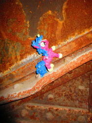 Size: 5152x3864 | Tagged: safe, alternate version, artist:malte279, imported from derpibooru, part of a set, oc, oc:multi purpose, unicorn, chenille stems, chenille wire, craft, part of a series, pipe cleaner sculpture, pipe cleaners, rust, tinkerer