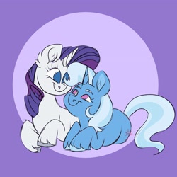 Size: 4096x4096 | Tagged: safe, artist:fizzlefer, imported from derpibooru, rarity, trixie, pony, duo, gradient background