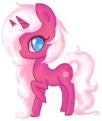 Size: 588x692 | Tagged: safe, artist:ne-chi, imported from derpibooru, oc, pony, unicorn, heart, heart eyes, horn, horns, raised hoof, simple background, transparent background, unicorn oc, wingding eyes