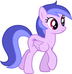 Size: 3000x3096 | Tagged: safe, artist:starryshineviolet, imported from derpibooru, sea wind, pegasus, pony, tanks for the memories, background pony, female, high res, mare, not seafoam, race swap, simple background, smiling, solo, transparent background, vector, walking