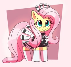 Size: 1873x1759 | Tagged: safe, artist:pabbley, imported from derpibooru, fluttershy, pegasus, pony, clothes, cute, female, fluttermaid, maid, mare, shyabetes, smiling, solo